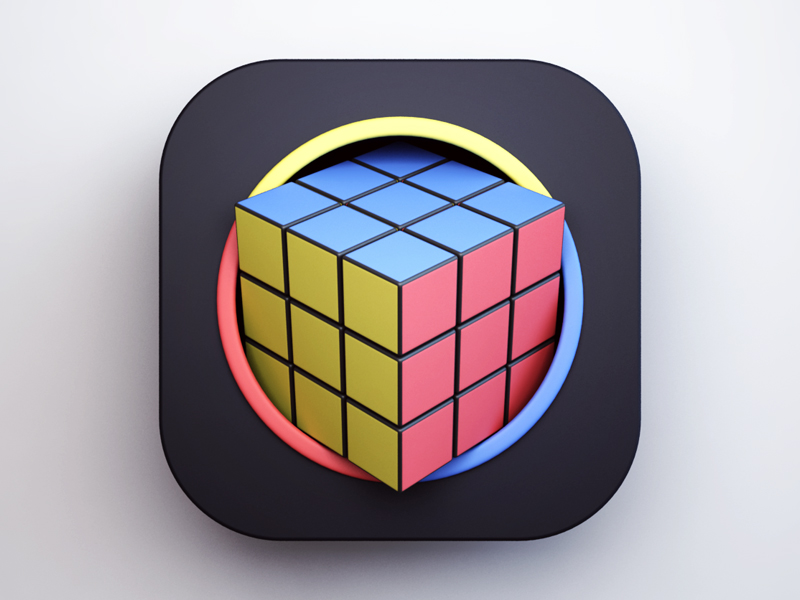 Rubik's Cube by Webshocker - Matjaz Valentar on Dribbble
