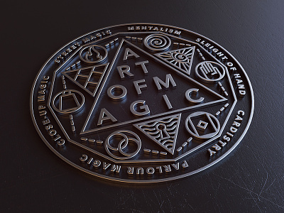 Art of Magic 3d artofmagic logo magic web design webshocker website