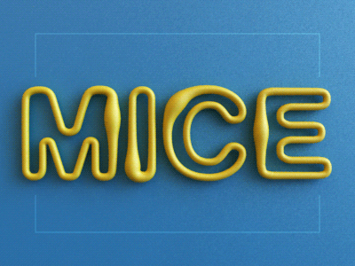 Mice - Alphabet 3d alphabet animation blob font letters mice path twist webshocker