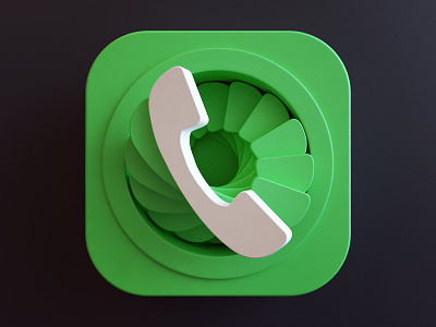 Dialer icon 3d app dialer icon icon design webshocker