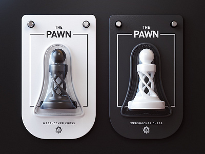 The Pawn 3d art chess design package packaging pawn product webshocker