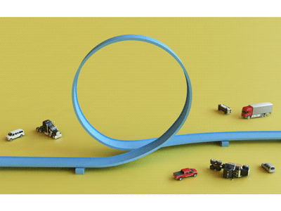 Loop 3d animation car design loop render toy car toys webshocker
