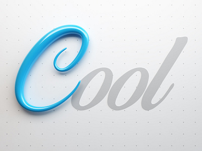 [C]ool 2d 3d cool design lettering render title vector webshocker