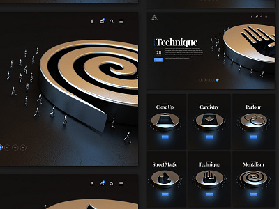 Art of Magic - Featured on Behance 3d artofmagic behance categories featured ui ux visuals web design web development webshocker website