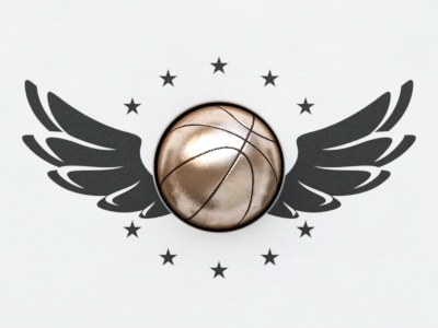 Ball 3d animation badge ball basketball design icon render webshocker
