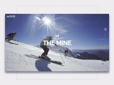 The Mine - Website menu navigation scroll the mine ui ux video web design webshocker website