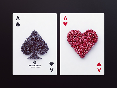 Aces 3d ace of hearts ace of spades aces design playing cards poker webshocker