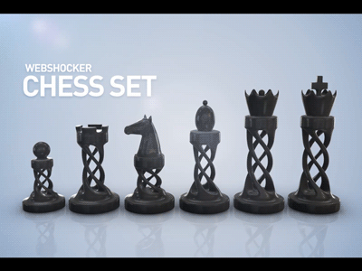 Chess Set 3d chess chess set design game product webshocker