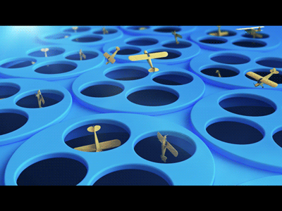 Planes 3d abstract animation art fly loop planes render webshocker