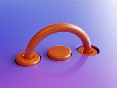 Circle - Path 3d animation circle design loop motion path reflect render webshocker