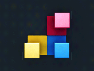 Cubes Loader 3d after effects animation cubes design loader loop preloader render webshocker