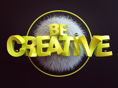 Be Creative 3d be creative design lettering print title webshocker