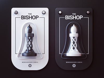 The Bishop 3d 3d print bishop chess design game product render webshocker