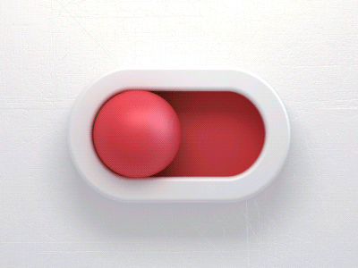 On/off 3d animation button design off on sphere switch toggle webshocker