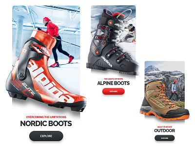 Boots - Categories alpina boots design shoes skiing sport ui ux webshocker website winter