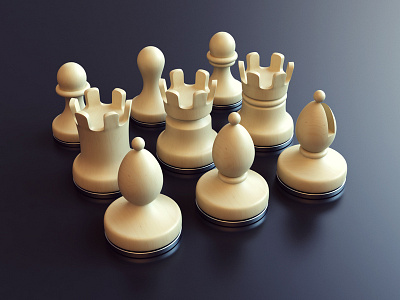 Chess - Variations 3d bishop chess design pawn render rook webshocker