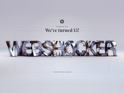 Webshocker - 15 years 15 years 3d agency company design render webshocker