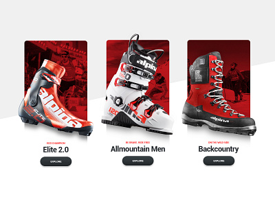 Boots boots category page design shoes sport ui webshocker website winter