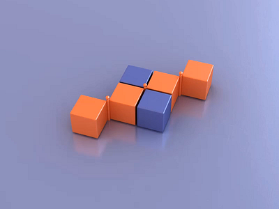 Load 3d animation cubes design loader loop preload render webshocker