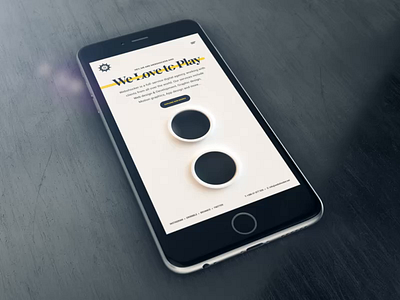 We Love to Play - Mobile 3d animation app design mobile ui ux web design webshocker website