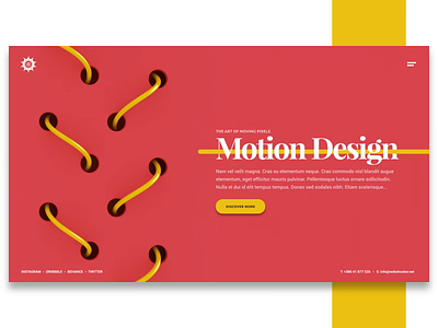 Motion Design 3d agency animation company design porfolio ui ux web design webshocker website