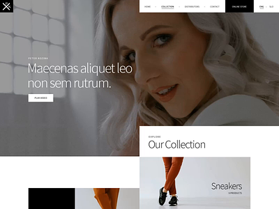 Peko - website alpina design fashion homepage peko shoes web design webshocker website