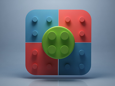 Bricks 3d app bricks design icon ios webshocker
