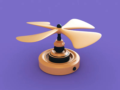Animation 3d animation design icon loop propeller render toy vent webshocker