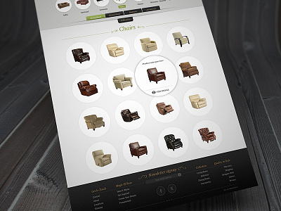 Furniture Collection collection design development furniture webshocker website wip