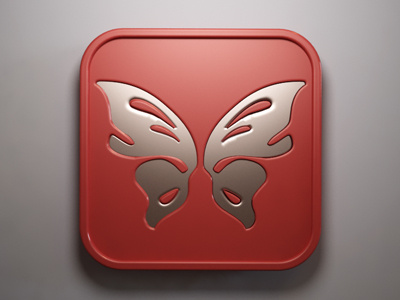 Butterfly 3d app butterfly design icon ios webshocker