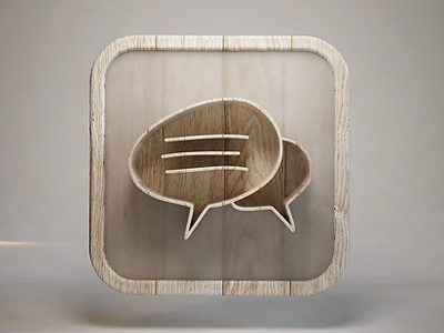 Chat 3d app chat icon ios webshocker