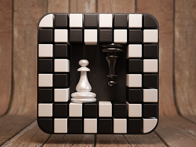 Chess 3d app chess game icon ios webshocker