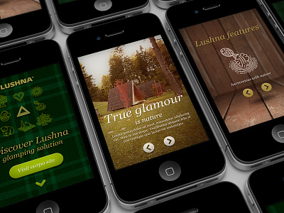 Lushna mobile website design development iphone mobile webshocker website