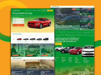 Car Marketplace Prototype Design car cars clean landing page portal sale sales ui ux vehicle webdesign website