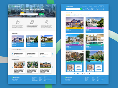 Real Estate Design Prototype design home homepage houses landing landing page portal realestate ui ux web web design webdesign webdesigns