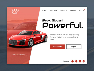 Audi Landing Page Design Prototype