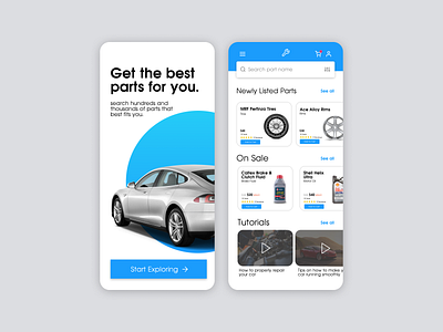 Car Parts Marketplace App Prototype