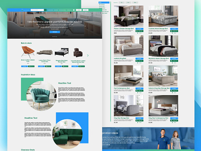 Furniture Website Mockup