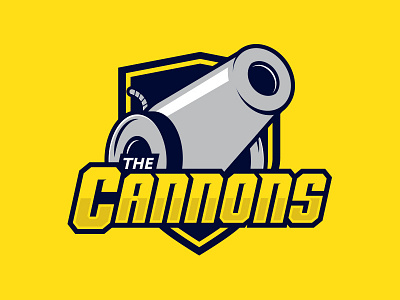 The Cannons hockey logo sports vetor