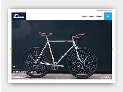 E-commerce Bicycle Site bicycle bike e commerce flat hero landingpage paisadutch shop ui uidesign webdesign website