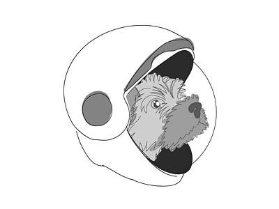 Rocket-naut astronaut astropad dog puppy space wheaten