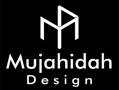Mujahidah Design adobe adobe illustrator black white brand branding design design illustrator logo logodesign logos monocrome