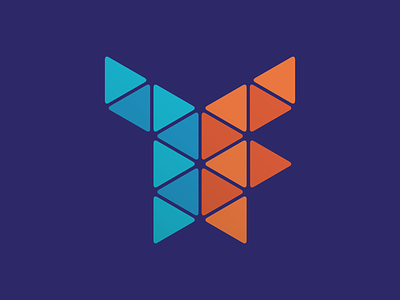 7Factor Monogram Logo brand branding geometric logo monogram software tech triangles