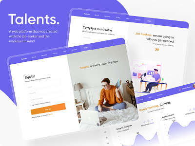 Talents Web App UX/UI