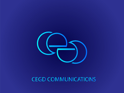 CEGD COMMUNICATIONS blue board branding colors corners design grids job logo logotype lucid mark modern recruitment rounded sign startup value vector