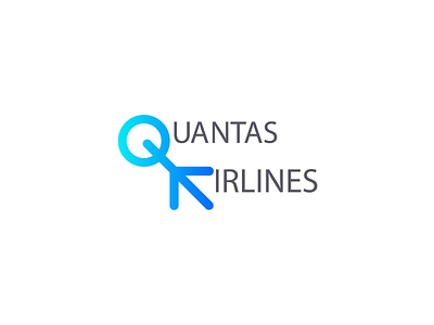 Qantas Airlines blue board branding colors corners design grids job logo logotype lucid mark modern recruitment rounded sign startup value vector