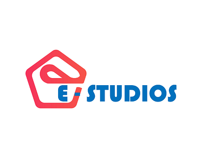E studios blue board branding colors corners design grids job logo logotype lucid mark modern recruitment rounded sign startup value vector