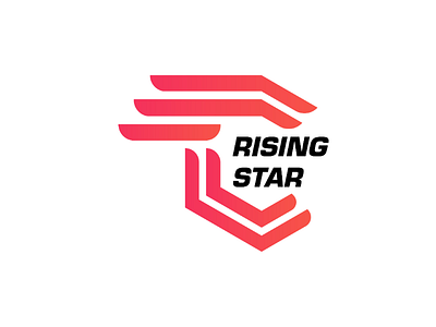 Rising star blue board branding colors corners design grids job logo logotype lucid mark modern recruitment rounded sign startup value vector