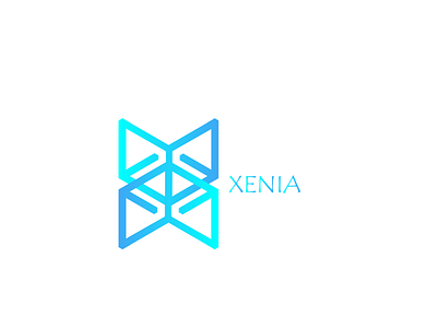 Senia blue board branding colors corners design grids job logo logotype lucid mark modern recruitment rounded sign startup value vector