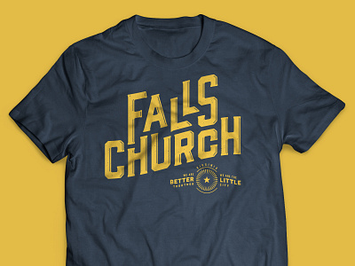 Falls Church shirt type typography